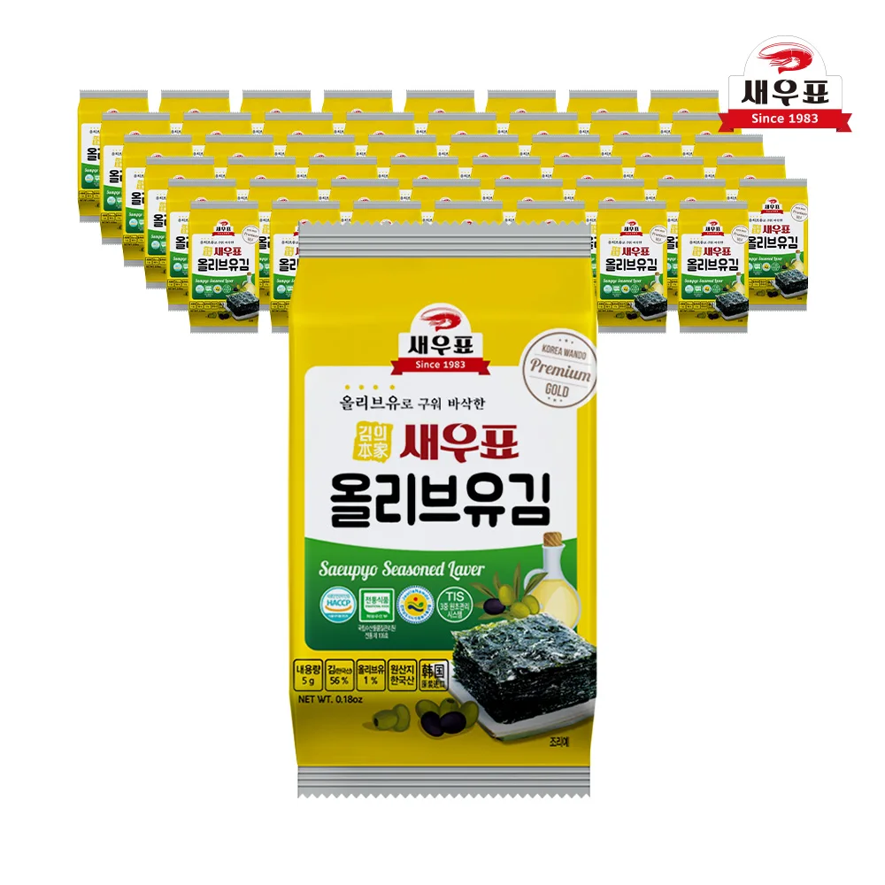 Saeupyo olive oil Seasoned Laver 5g x 48bags