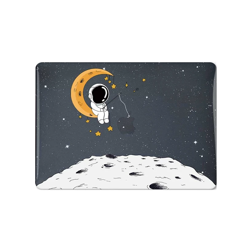 Astronaut Sparkling Crystal Hard Shell Case Cover for MacBook 2020 Air 13 Inch A2337 A2179 M1 Pro 13 A2289 A2251