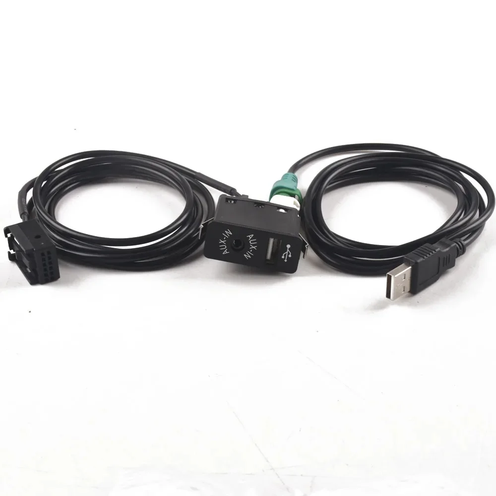 Przełącznik USB Aux + adapter kabla 12PIN do BMW E85 E86 Z4 E83 X3 do MINI COOPER — zdjęcie 2