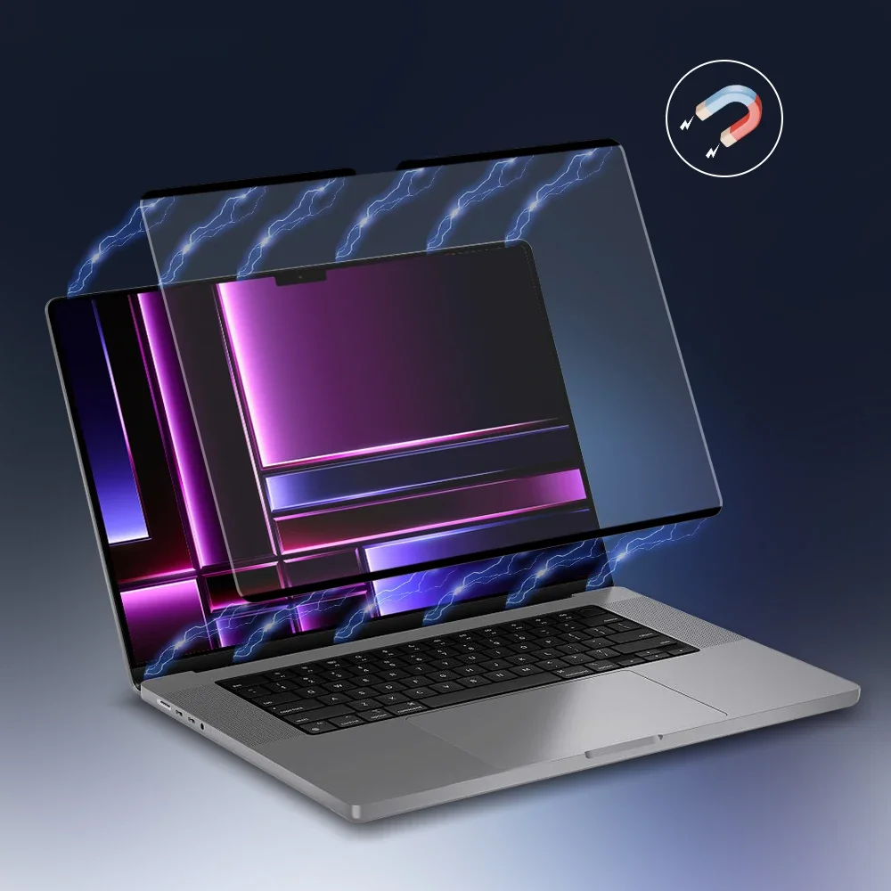 Magnetyczny ochraniacz ekranu o wysokiej rozdzielczości dla Macbook M1 M2 Air A2337 A2681 A2442 Pro14 13 16 A2485 2022 folia zabezpieczająca ekran — zdjęcie 2