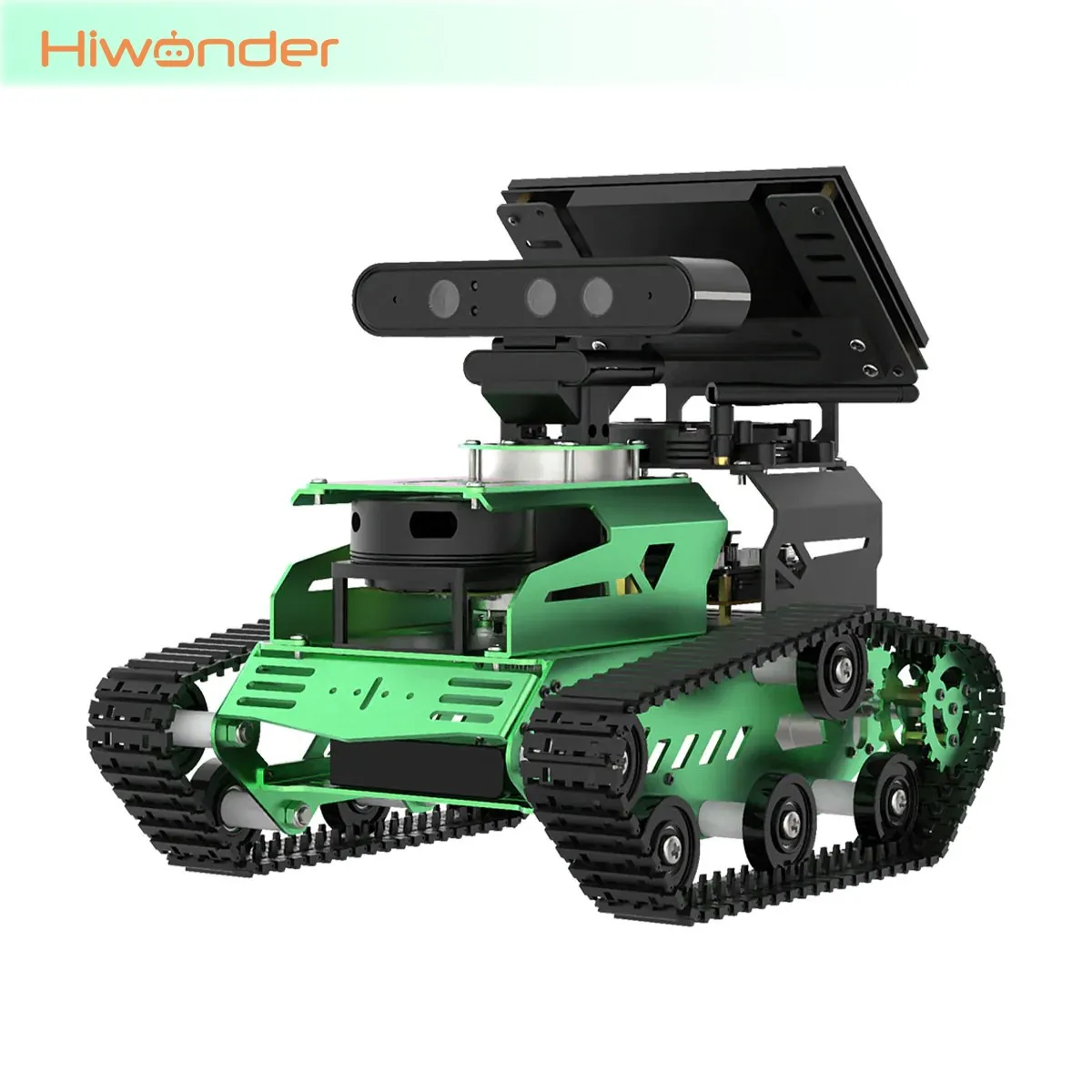 Hiwonder JetTank Assembled ROS Robot Tank Car Starter/Standard/Advanced Kit w/ Lidar/Depth Camera/LCD Screen for DIY Mapping