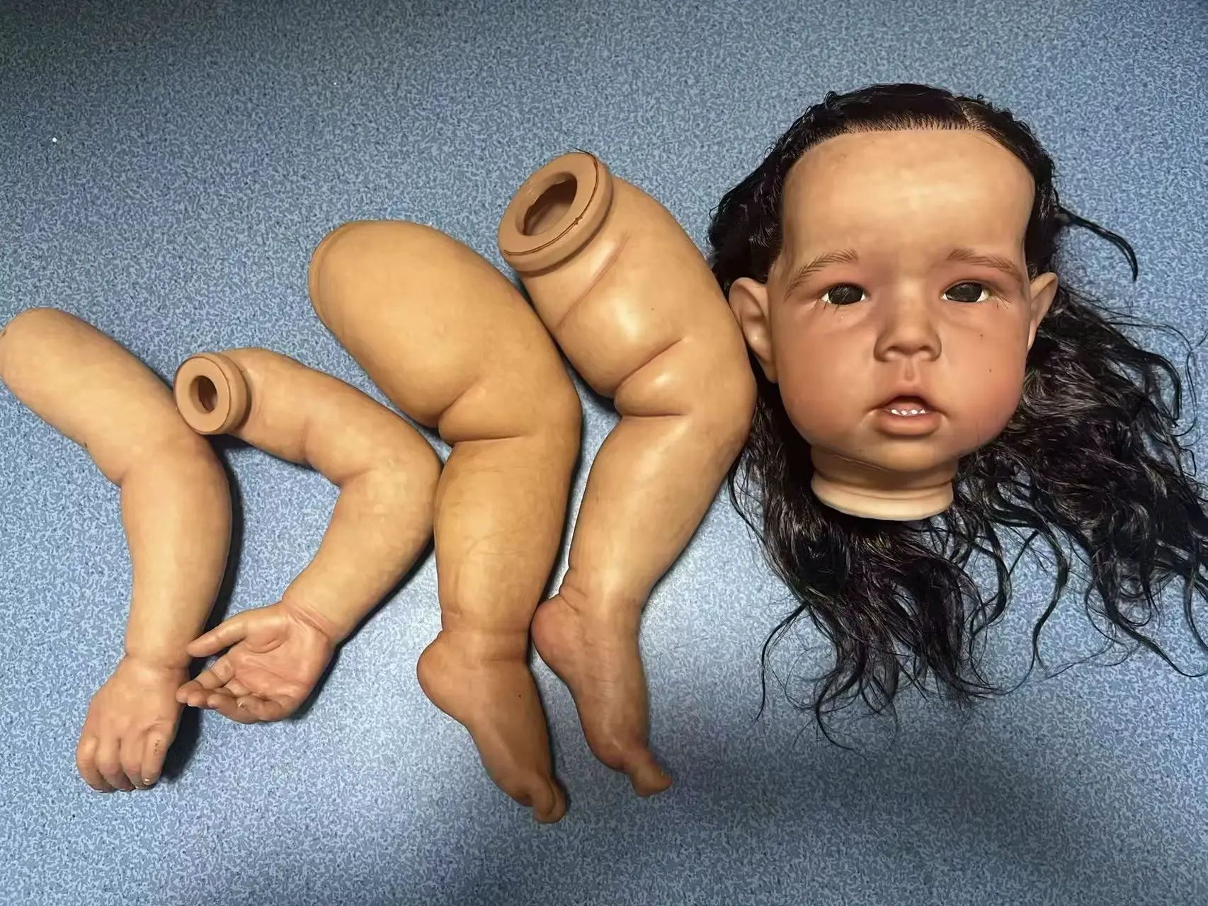 FBBD Customized Limited Supply 30 inch Huge Reborn Baby Liam With Hand-Rooted Hair DIY Part Painted Kit