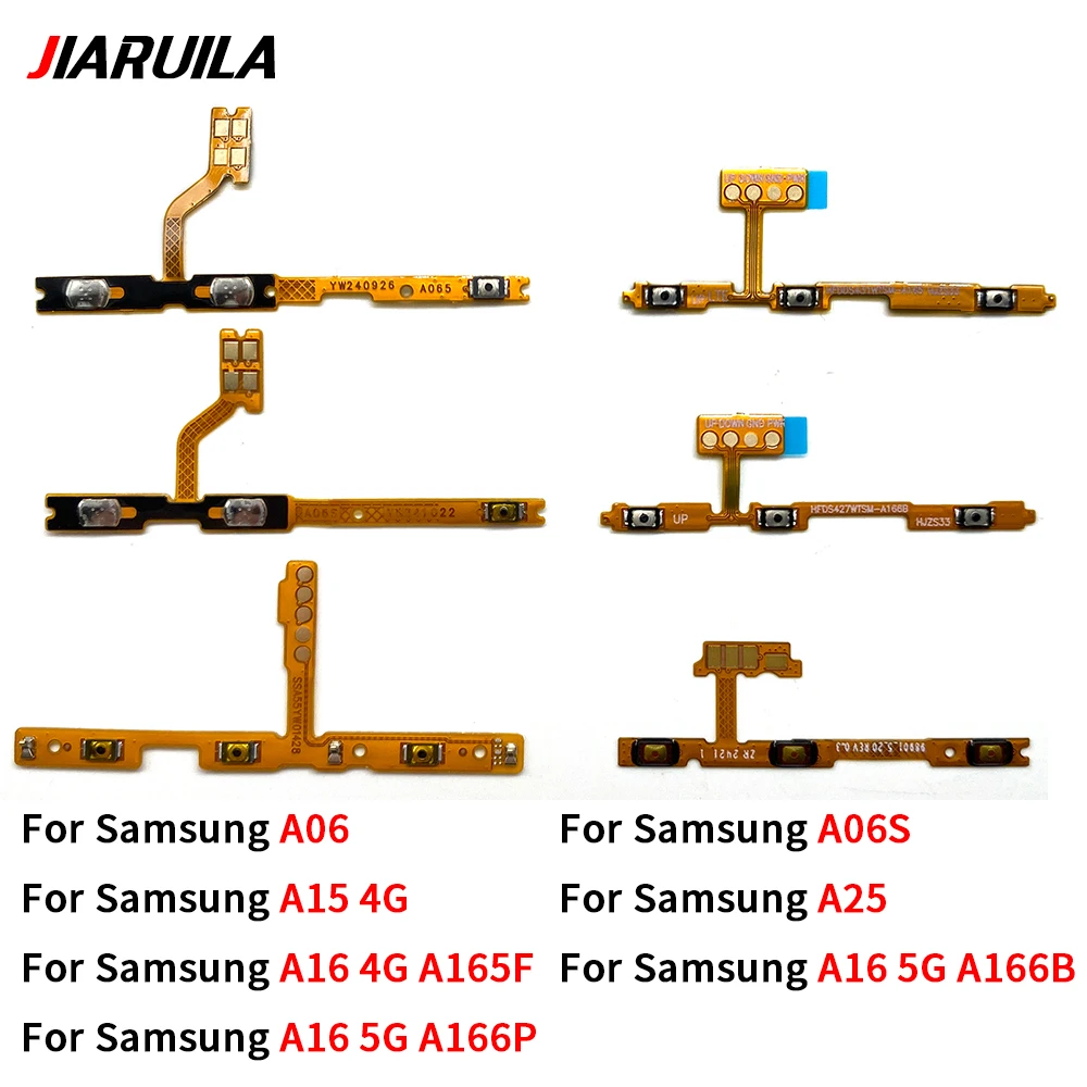 

Боковая кнопка переключателя громкости включения выключения гибкий кабель для Samsung A06 A06S A15 A16 4G A25 5G запасные части