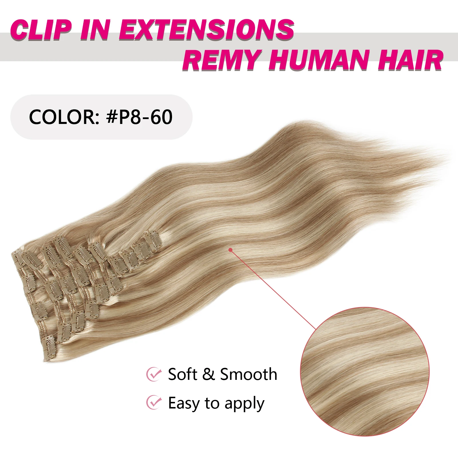 Sixstarhair 10 pçs clipe ins cabelo natural 100 extensões de cabelo humano 160g e 220 g/pacote 20/22 Polegada clipe na extensão do cabelo para mulher