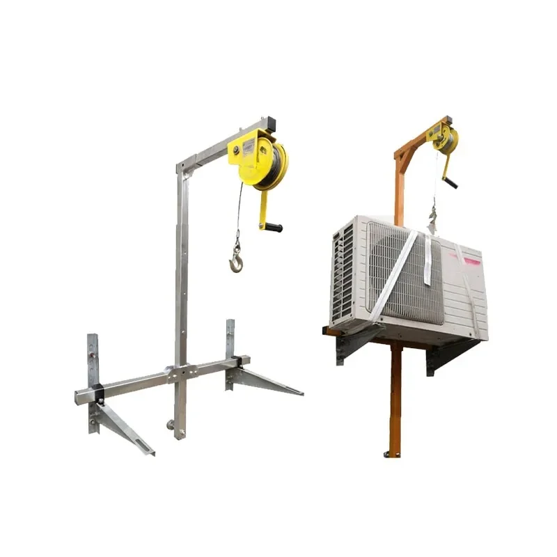 100Kg Airconditioning 10/15/20/25M Hefgereedschap Zelfsluitende Vouwkraan Handmatige Installatie Van Het Liermontagegereedschap - afbeelding 2