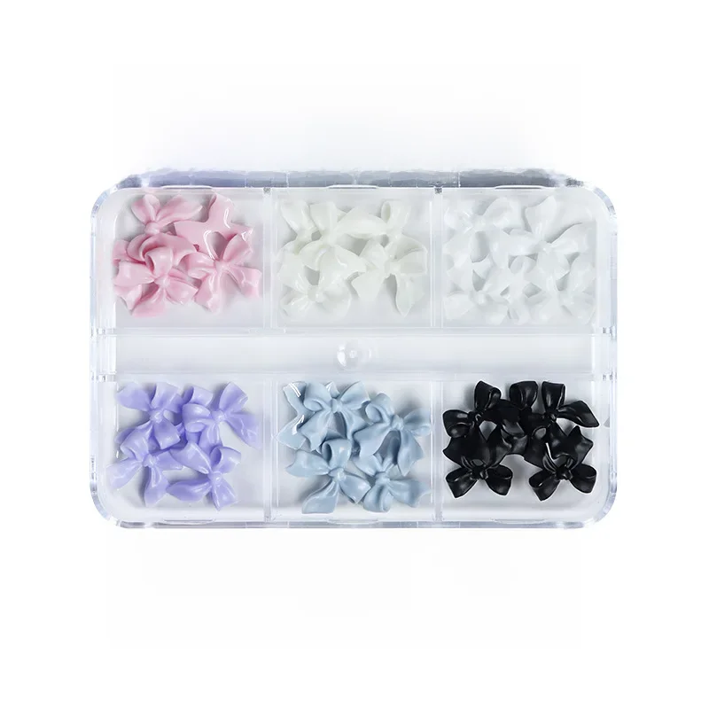 30pcs Kawaii Mini Arc 3D Mignon Nail Art Décorations Matte Papillon Ongles Charmes Conceptions DIY Résine Accessoires À Ongles
