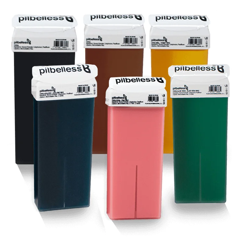 Cera Depilatoria Roll On Pack 6 Unidades | Cera Tibia Roll-On | Cera Depilatoria Profesional Dermatológicamente Testada