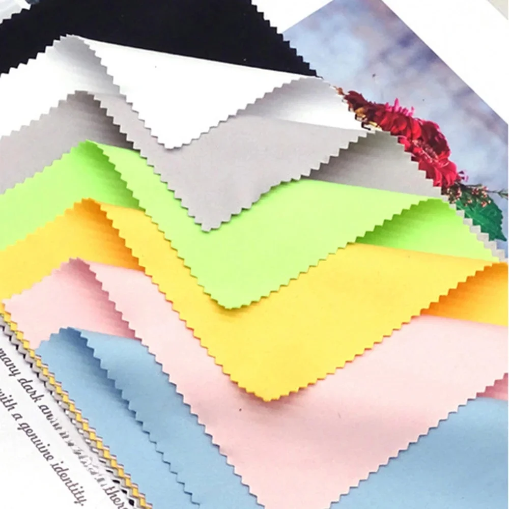 Nettoyeur de lunettes en microcarence, lingette nettoyante pour lunettes, 230gsm illac 1, 15x15cm, 17x14cm, coloré, gris, blanc, noir, 100 pièces