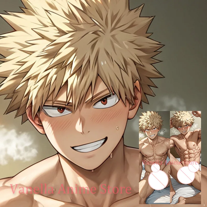 Dakimakura Bakugo Katsuki Anime Double Sided Print Body Pillow Cover Life Size Pillowcase