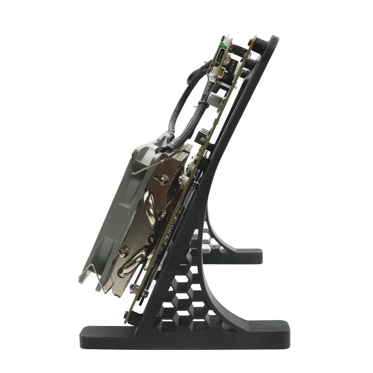 O mais novo Bitaxe Nerdoctaxe Ventiladores duplos Refrigeração a ar 9.6Th/s 160W Bitcoin Home Miner com PSU