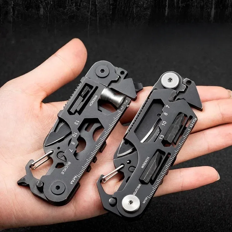 AliExpress Multifunctional Outdoor Tool Combination Card Folding Molle Scissor Army Knife Mini Bicycle Repair