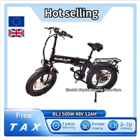 BLJ Bike A20 DZ2017 500W48V12AH electric mountain folding electric bicycle Max white motor frame power battery Bike