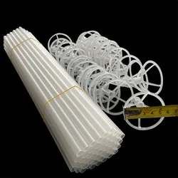 25pcs Balloon Stick with Big Cup Holder Clear Bobo Balloon Ballon Support Christmas Wedding Birthday Party Decoration Supplies