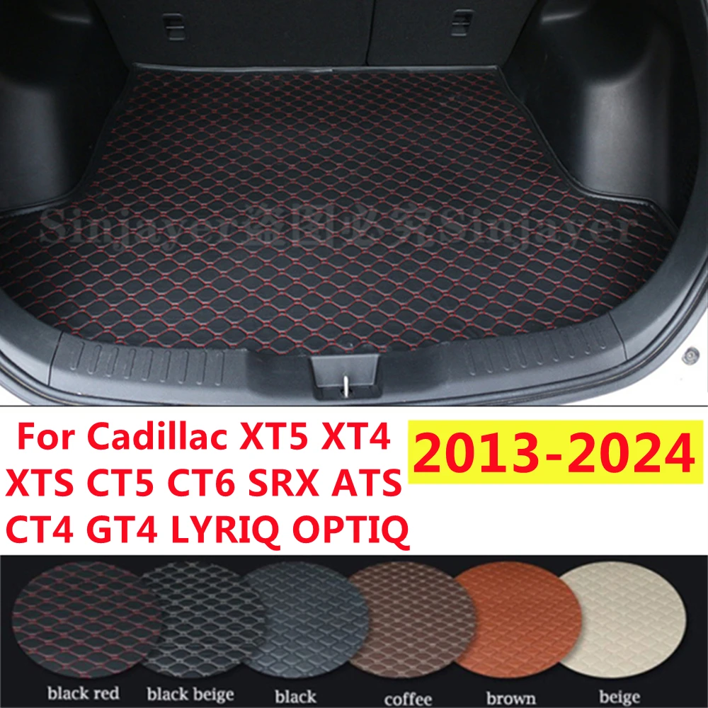 Коврик в багажник автомобиля SJ AUTO Tail Boot Tray Liner Cargo Custom Fit для Cadillac XT5 XT4 XTS CT5 CT6 SRX ATS CT4 GT4 LYRIQ OPTIQ 2024