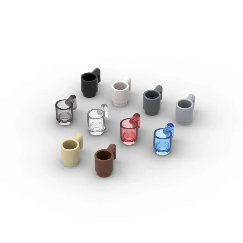 MOC 10 pièces 3899 ustensiles transparents tasse blocs de construction Kit verre à vin accessoires de bureau briques particules bricolage jouets enfants cadeaux pour enfants