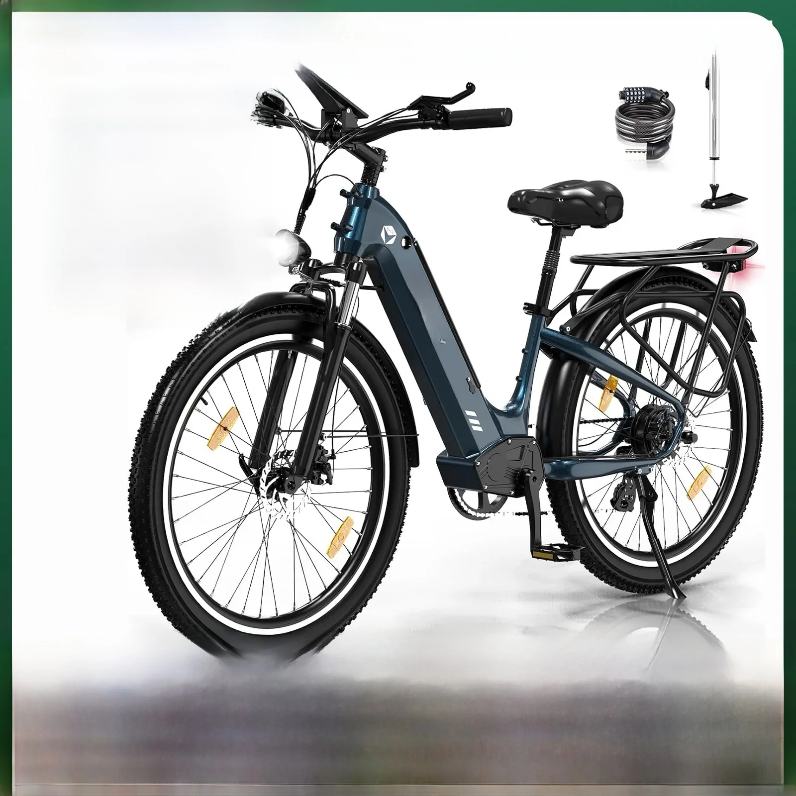 AliExpress HITWAY 26x3.0 Electric Bike, 250W City Cruiser E bike, 48V 18Ah Removable Battery Max.Range 55-80KM, Shimano 7-Speed