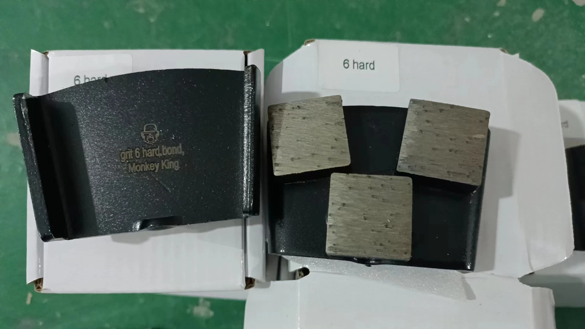 Monkey King Metal Bond Diamond Grinding Shoes Concrete Surface Prep Tooling Disc Plate Compatible with HTC EZ Change Grinders