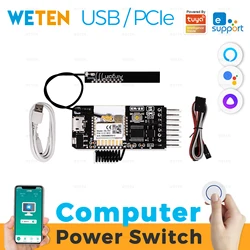 Tuya eWeLink Wifi Computer Power Reset Switch USB PCIe Card APP Remote Control for PC Desktop Computer Support Alexa Google Home