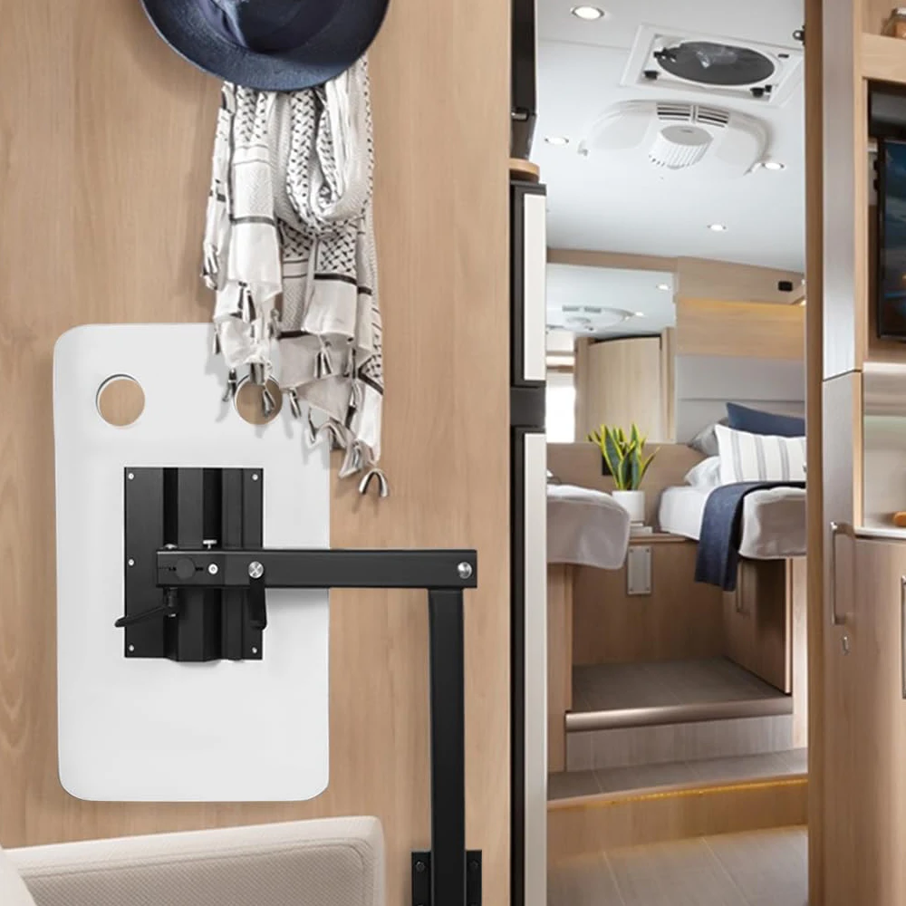 أرجل طاولة قابلة للتعديل من سبائك الألومنيوم RV قابلة للتعديل، دعامة أرجل طاولة 360 درجة لليخوت قافلة RV سهلة التركيب.