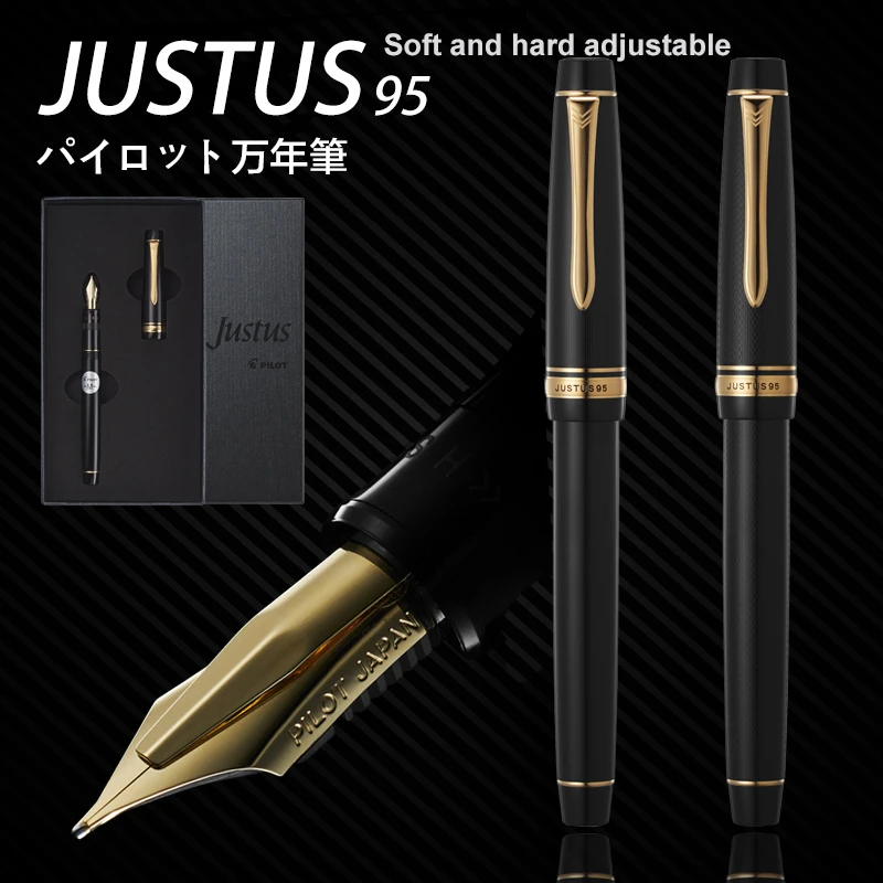 

Pilot Pen JUSTUS 95 Multifunction Fountain Pen 14K Gold Nib Adjustable the Hardness FJ-3MR Magic Pen Stationery Office School