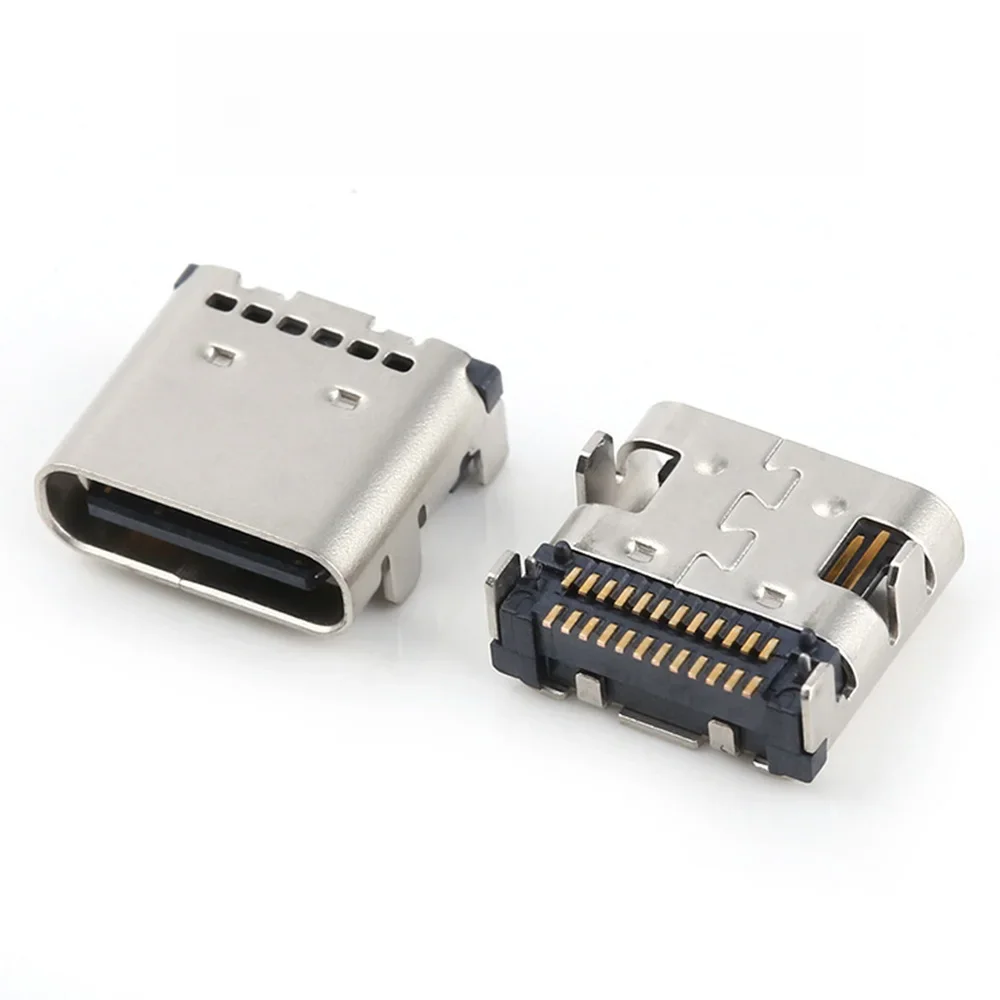 5/10/20szt 24P USB 3.1 Typ-C Złącze 24-pinowe Gniazdo kątowe Typ C PCB SMT Dwurzędowe gniazdo żeńskie Gniazdo ładowania — zdjęcie 2