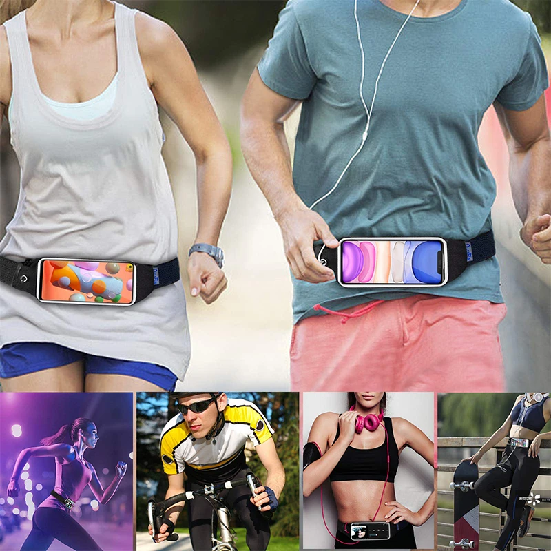 Men Women Running Phone Bags Waterproof Touch Screen Armbands Sports and Fitness Running Accessories for 4.0-6.2 inch Smartphone