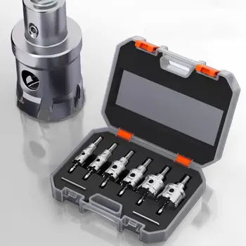 8 قطعة 16-35 مللي متر TCT هول المنشار القاطع سبيكة هول المنشار مجموعة كربيد تلميح ل لوحة حديد الفولاذ المقاوم للصدأ تشغيل المعادن الحفر تاج