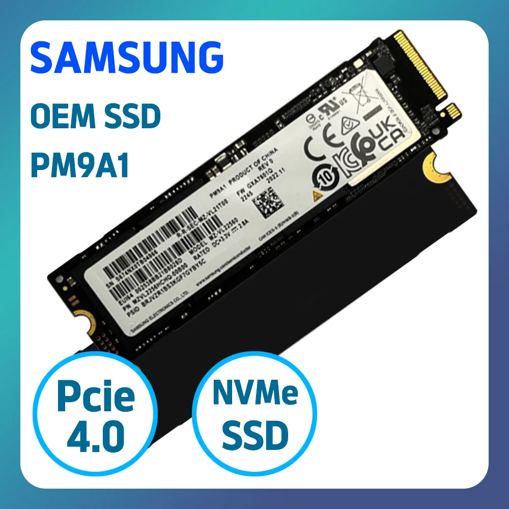 [SCNC] Samsung PCIe 4.0 M.2 NVMe SSD PM9A1 1TB 2280/Storage Device