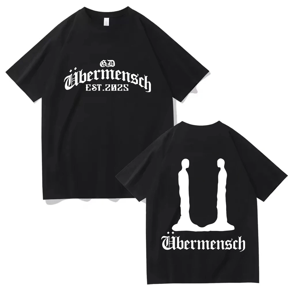 2025 Gdragon-Ubermensch World Tour T-shirt Man Women Harajuku O