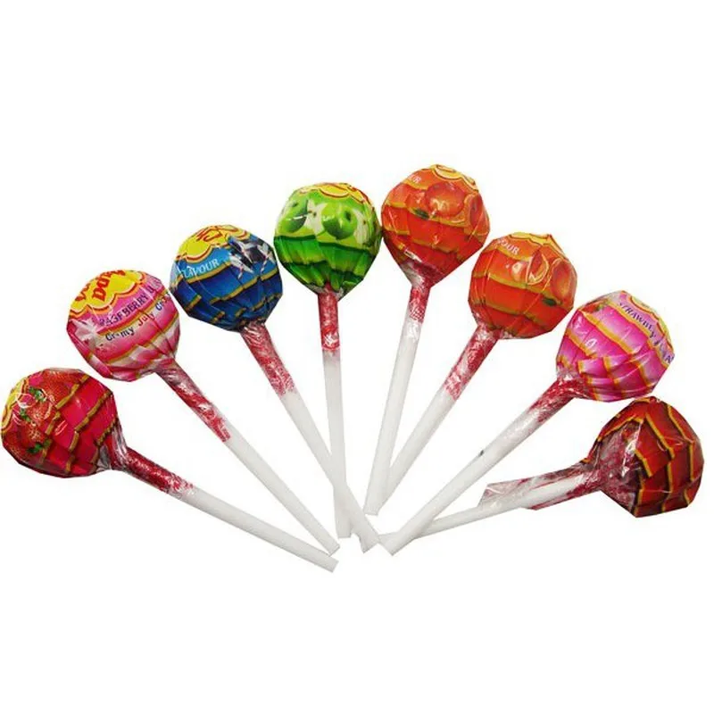 Chupa Chups The Best Of - Caramelo duro con palo de sabores variados: cola, fresa, limón y fresa-nata - Contiene 12 bolsas con 10 unidades cada una