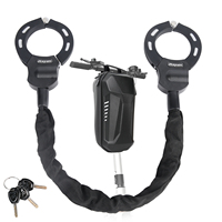Steel Anti-Theft Bicycle Lock Electric Scooter Lock 90cm Safety Chain Lock Safety Anti-Theft Protection Adjust Handcuff Lock