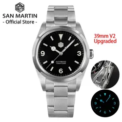 San Martin New Men Watch V2 V3 Fashion Sport 39mm Explore Series Luxury Automatic Mechanical Sapphire Waterproof 100m BGW9