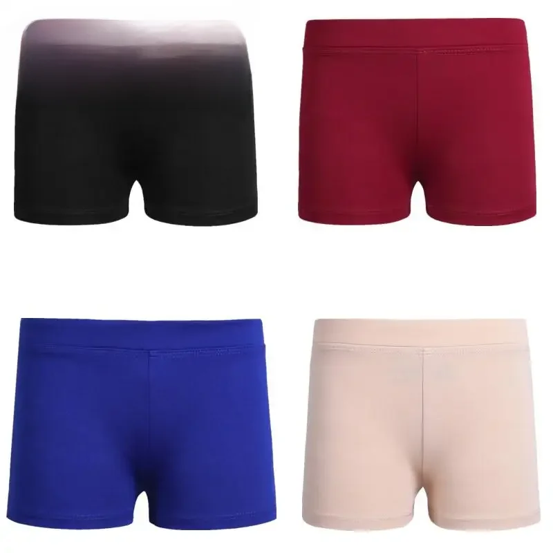 Shorts de sport à taille élastique pour enfants, pantalons à coupe garçon, vêtements de danse pour enfants, leggings de fitness, vêtements de danse, gymnastique, yoga, entraînement