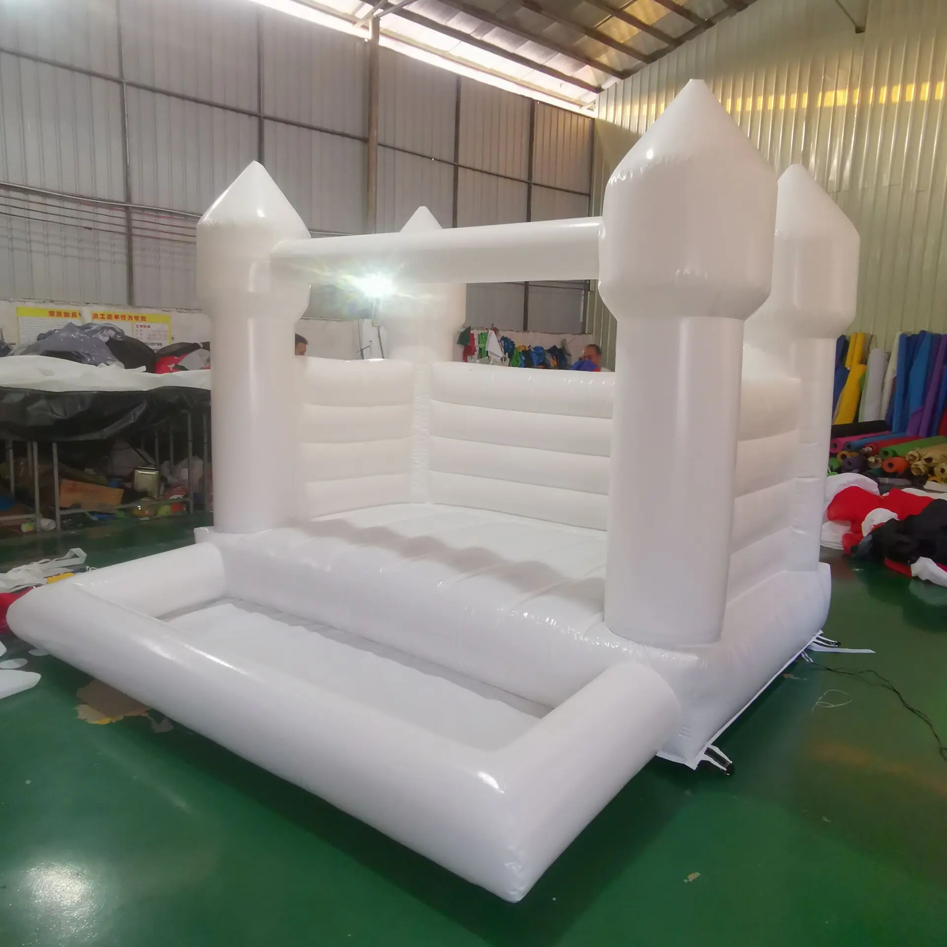 Inflatable White Bounce House PVC Inflatable Bouncy Castle/Moon Bounce House/Bridal Bounce Wedding Bounce House White