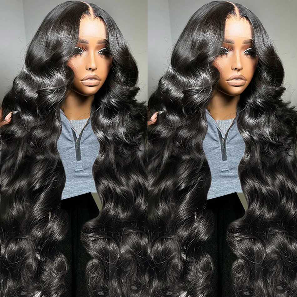 280 Density 30 40 Inch 13x6 HD Transparent Lace Frontal Wig Body Wave 13x4 Lace Front Human Hair Wigs For Women