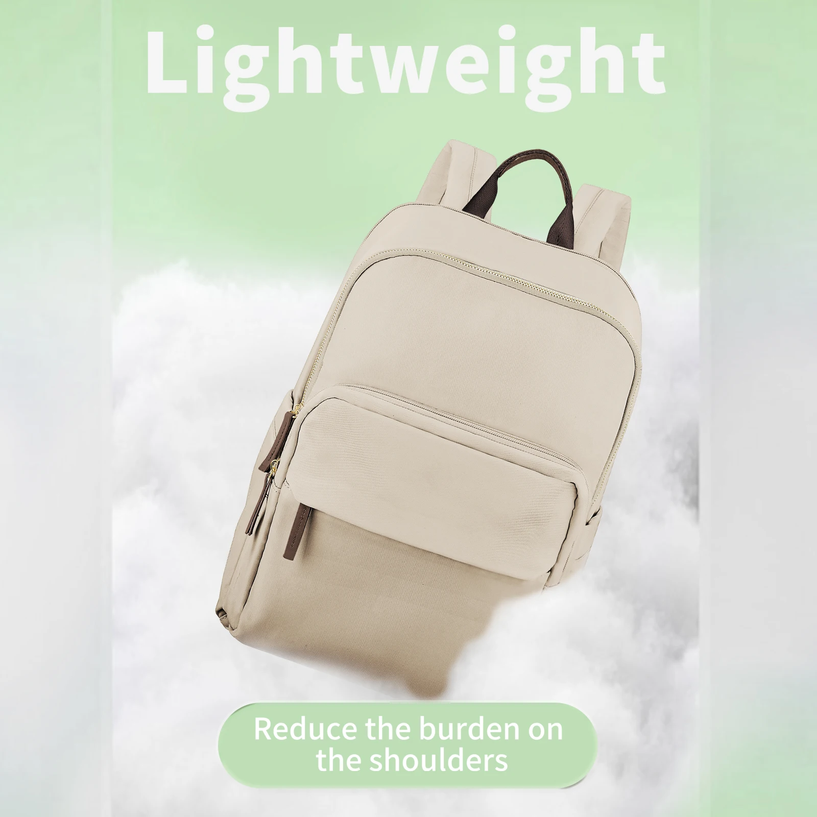 New Simple Large Capacity Backpack Women Travel Business Teacher Backpack Laptop Shoulder Bag Girl School Student Backpack Purse