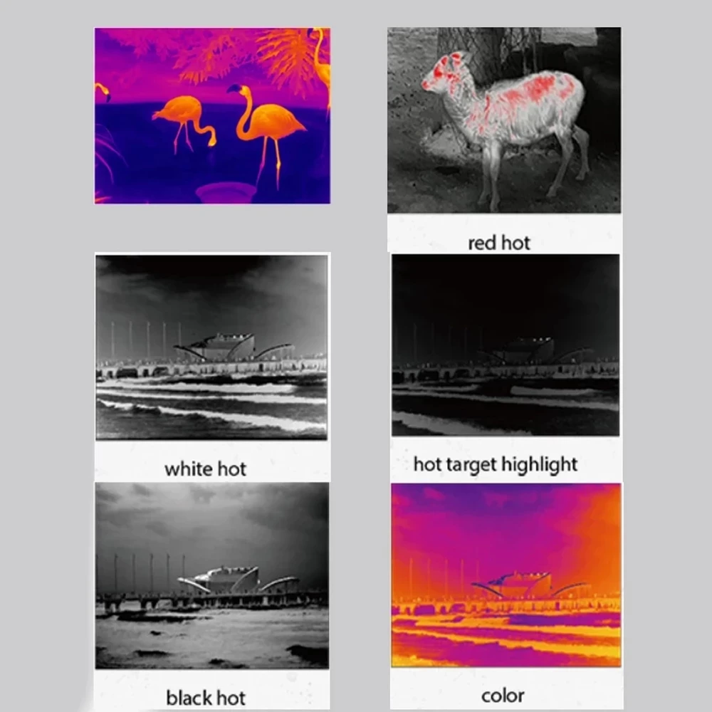 InfiRay E2N E3N podręczny kamera termowizyjna na podczerwień monokularowy zakres termiczny do polowania na zewnątrz detektora obserwacji