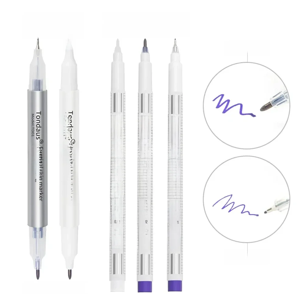 Profissional Cirúrgica Pele Estéril Caneta Marcador, Microblading, Tatuagem, Sobrancelha, Lábio,