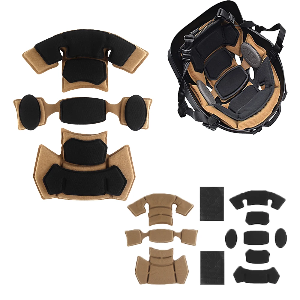 

Комплект внутренней накладки для шлема Венди, комплект набивки для тактического страйкбольного шлема, сменная система подкладки для шлема, защитный коврик для подушки