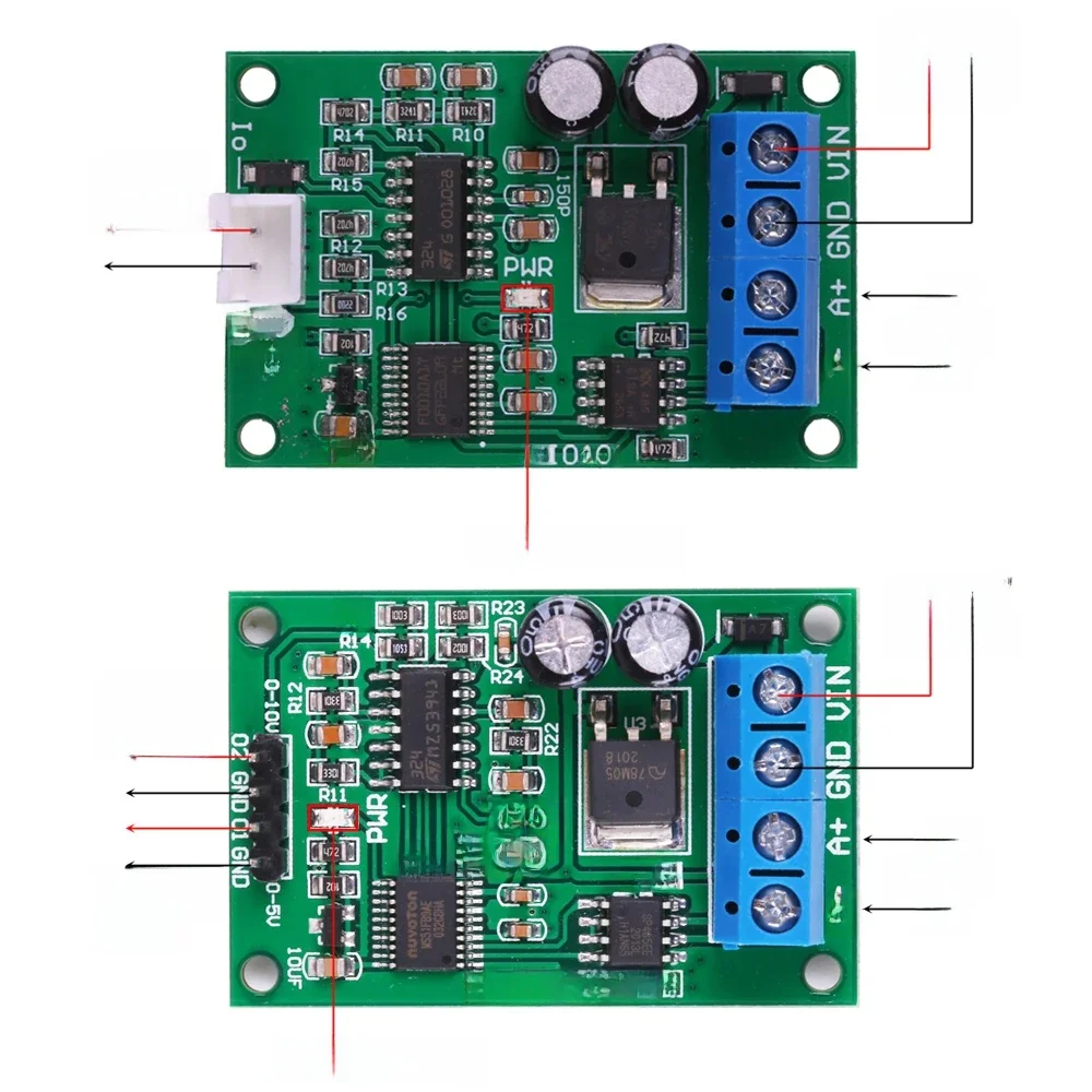 DC 12V 24V RS485 do 4-20mA/0-5V/0-10V Przetwornik prądu/napięcia RS485 do DAC Moduł konwersji trybu numerycznego MODBUS RTU Control — zdjęcie 2
