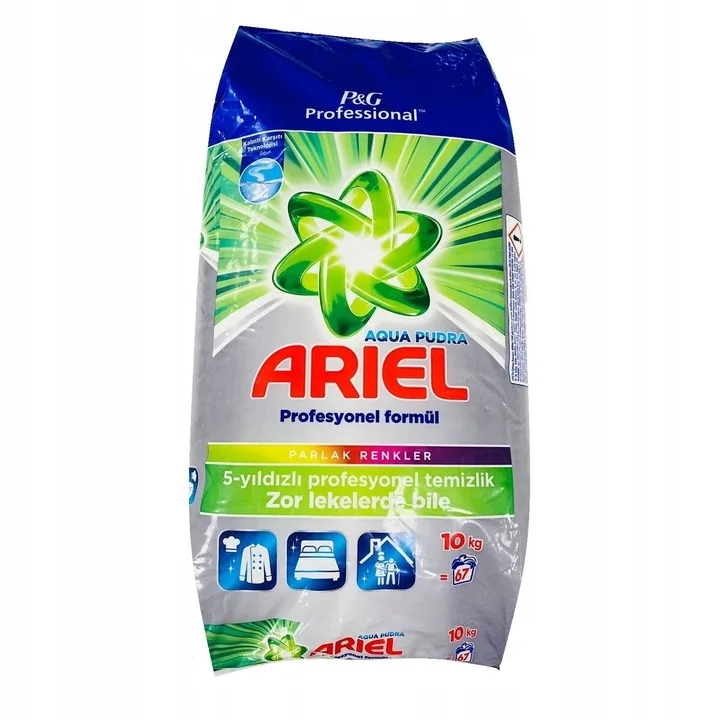 ARIEL Professional Polvo para lavar tejidos de colores 10kg