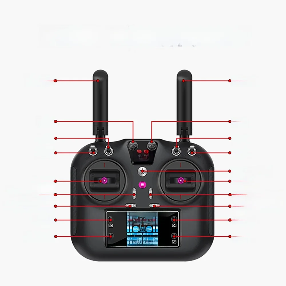 Hotrc HT-10A/HT-8A HT10A 2.4Ghz 10CH/8CH Afstandsbediening F-10A Ontvanger Voor RC Airaft Voertuig Boot Drone Accessoires Onderdelen - afbeelding 2