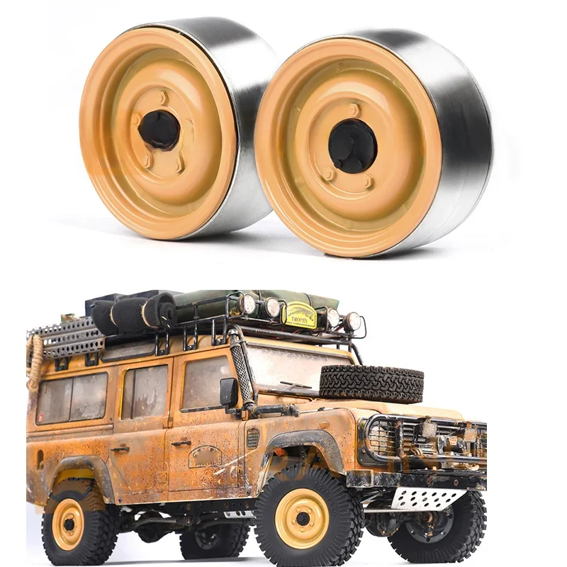 Roues de tasse de chameau de 1.9 pouces, 2 pièces, pour voiture sur chenilles 1/10 RC Traxxas TRX4 Defender RC4WD D90 AXIAL SCX10 II 90046, pièces de bricolage