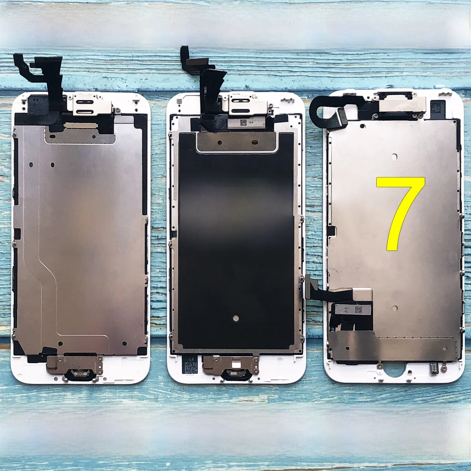 Do iPhone 6 LCD Pełny zestaw montażowy Kompletny ekran dotykowy Do iPhone 6S Wymiana ekranu Do iphone 7 kamera lcd + przycisk home — zdjęcie 2