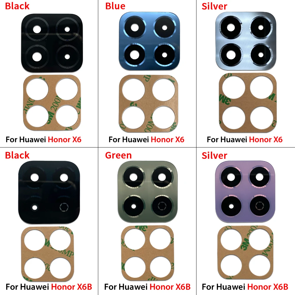 

Стекло камеры для Huawei Honor X6 X6B X6S X8 5G, стеклянная линза задней камеры с клеем