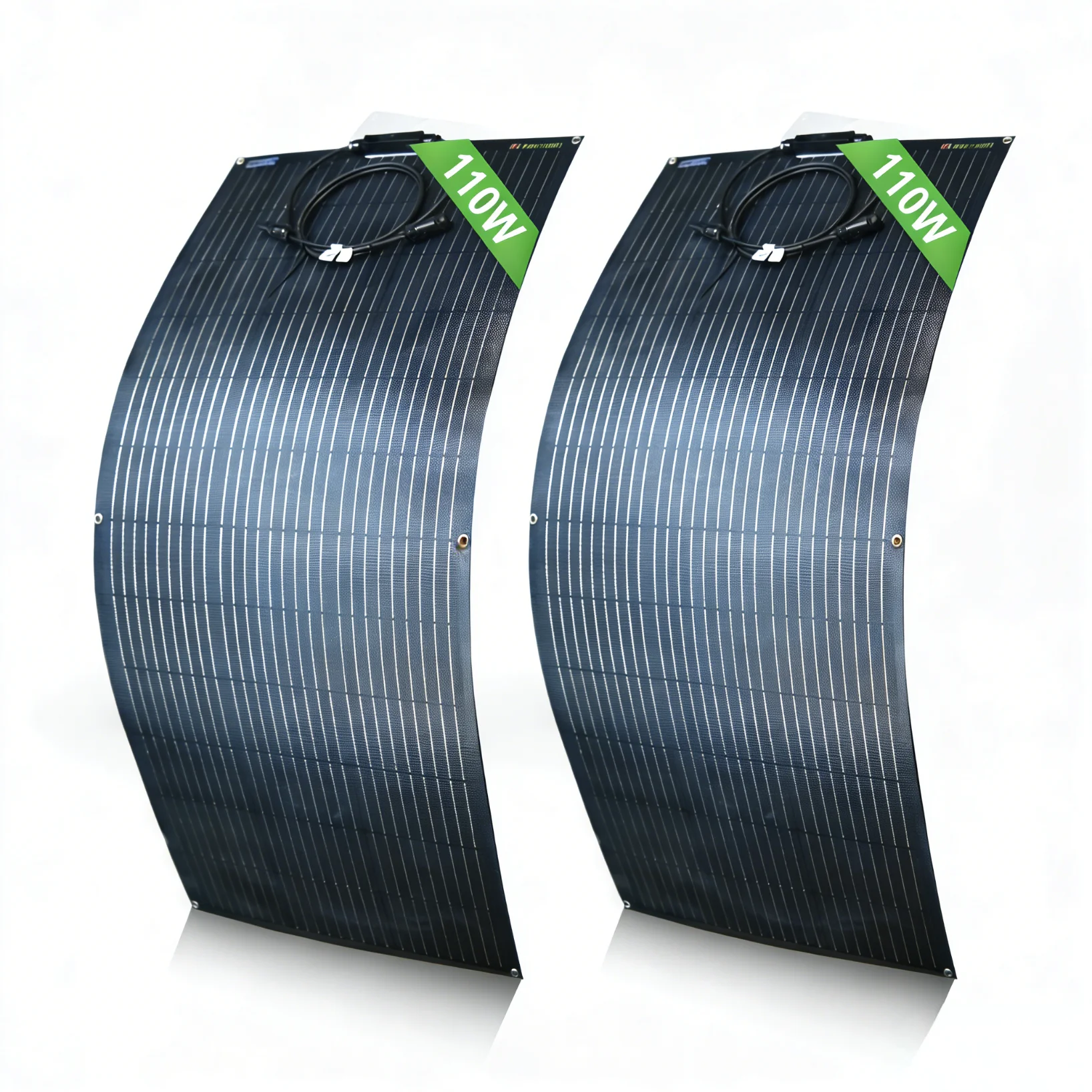 110W ETFE Flexibel Zonnepaneel, Monokristallijn Zonne-PV Model, Efficiënte Waterdichte Zonnelader voor Batterijen, Camper, Boot, Kamperen