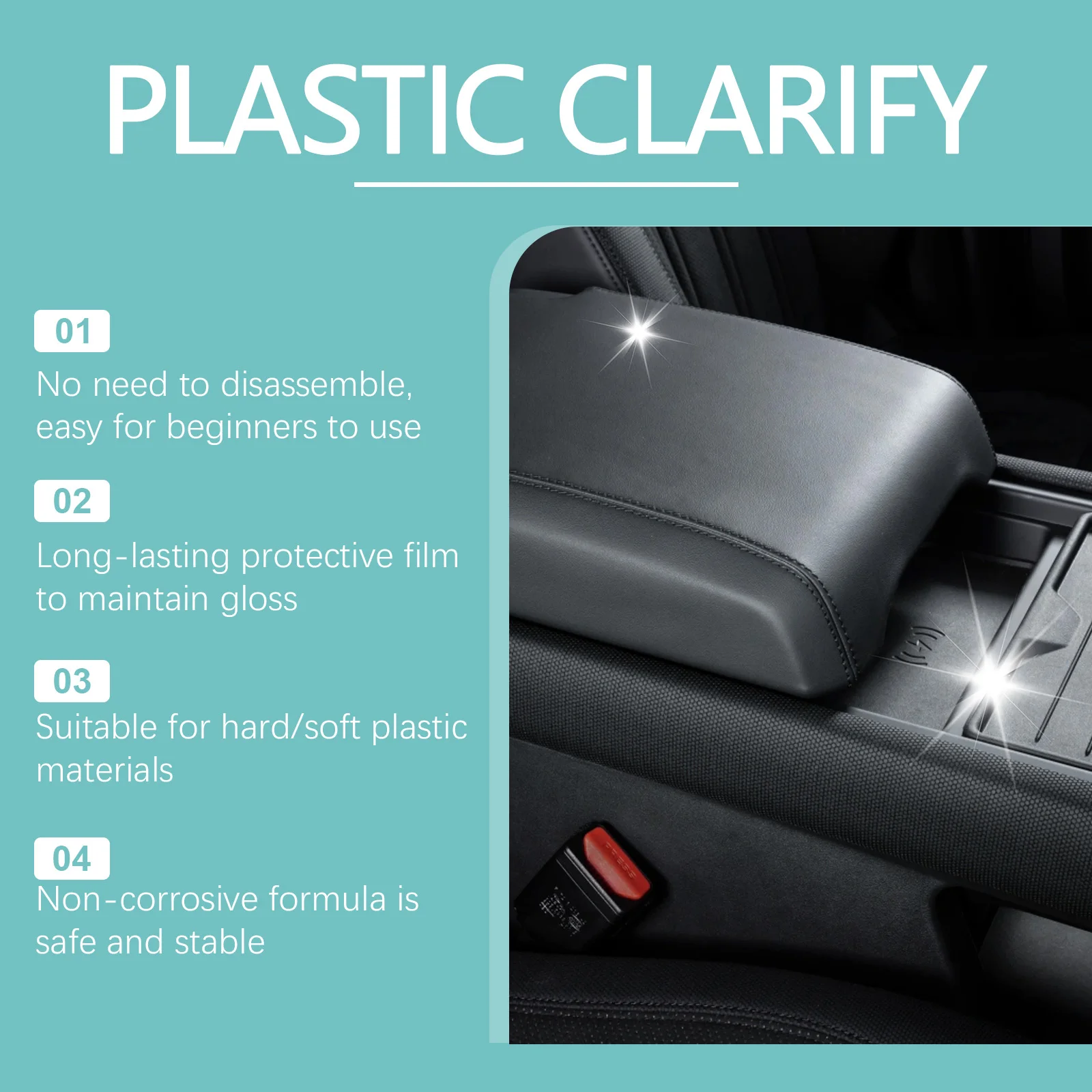 Rayhong سيارة البلاستيك استعادة رذاذ تنظيف الداخلية الغبار تلميع استعادة اللون الأصلي سطع رذاذ داخلي #3