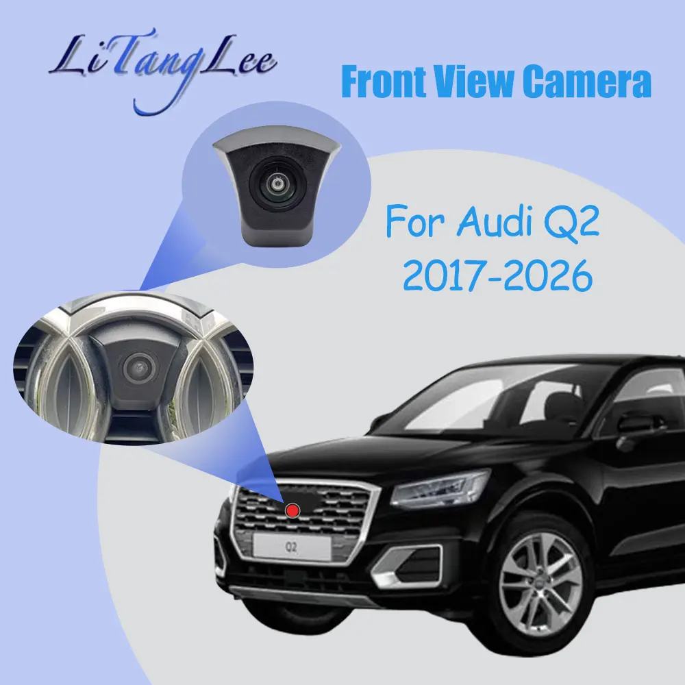 

Для Audi Q2 2017-2026 Автомобильный логотип, камера переднего вида, ночное видение HD, водонепроницаемая, широкоугольная, для слепых зон, парковочная камера