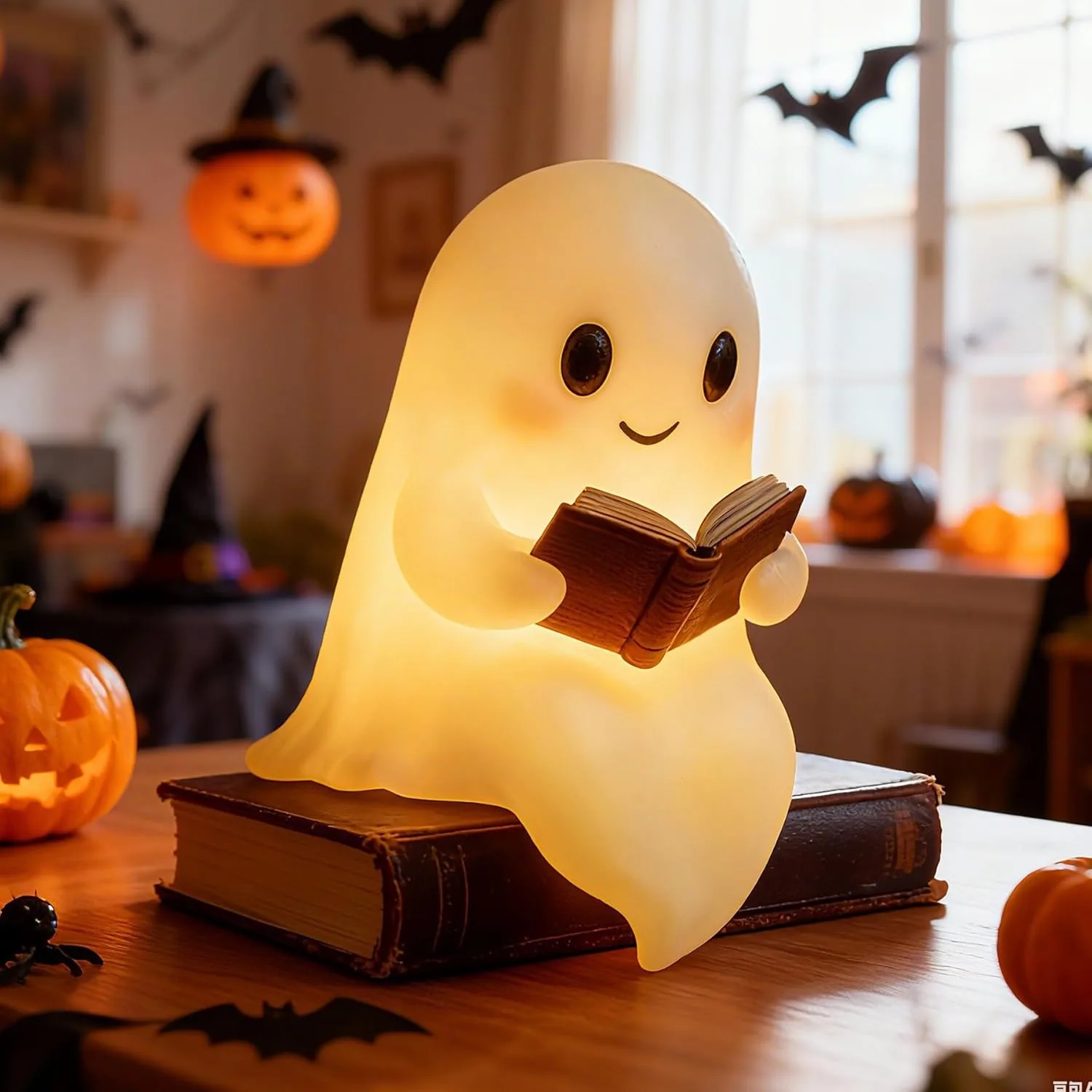 

6/8 дюймов призрачный ночник, милые фигурки призраков, декор статуи, забавная статуя ночника для спален, кабинет, гостиных