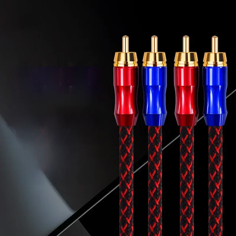YYAUDIO HIFI Stereo Para RCA Kabel Wysokowydajny Premium Hi-Fi Audio 2rca do 2rca Kabel połączeniowy — zdjęcie produktu 7
